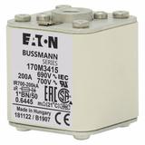 FUSE 200A 690V 1*BN/50 AR UC Wkładka szybka 200A AC 690V rozmiar 1 45x59x51 mm aR I 170M3415 EATON