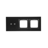 Simon 54 Touch Panel dotykowy S54 Touch 3 moduły 2 pola dotykowe poziome + 2 otwory na osprzęty S54 zastygła lawa DSTR3200/73 KONTAKT