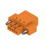 BCF 3.81/03/180F SN OR BX Wtyk PCB (złącze wiązki), listwa z gniazdami, 3.81 mm, Liczba biegunów: 3, PUSH IN, złącze sprężynowe /50szt./ 1970330000 WEIDMÜLLER
