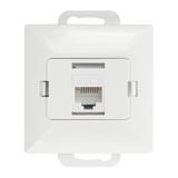 Gniazdo 1xRJ45 Cat5 Pearl, RJ45-5CAT/P1, biały