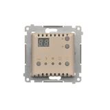 Simon 54 Regulator temperatury z wyświetlaczem z czujnikiem wewnętrznym 16(2) A 230V kremowy DTRNW.01/41 KONTAKT