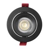 FONDI RC ramka dekoracyjna oprawy punktowej, MR16/GU10 max. 50W, okrągła, stała, aluminiowa, czarna
