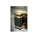 OPRAWA ŚCIENNA DWUKIERUNKOWA NESSA, GU10, MAX. 50W, IP54, AC220-240V, 50/60HZ, CZARNA