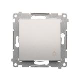 Simon 54 Przycisk „światło” 16A z. śrub. srebrny mat