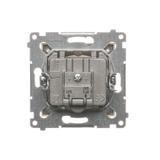 SIMON 54 WMDA-03019z-044 Gniazdo antenowe satelitarne podwójne SAT-SAT-RTV (moduł); złoty mat