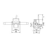 przekładnik prądowy z dzielonym rdzeniem 60 A/1 A 0,2 V