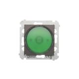 Simon 54 Sygnalizator świetlny LED – światło zielone 230V brąz mat DSS3.01/46 KONTAKT