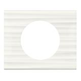 Celiane Ramka Minerał Corian Biały Żłobkowany Pojedyncza 069011 LEGRAND
