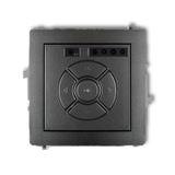 DECO Mechanizm elektronicznego sterownika roletowego (sterowanie lokalne) grafitowy