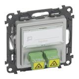 VALENA LIFE GNIAZDO ŚWIATŁOWODOWE 2 x SC / APC ALUMINIUM, Legrand