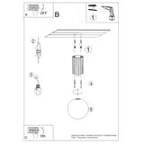 Plafon HALO mocca IP44