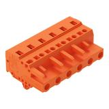 MCS-MIDI Classic gniazdo 6-bieg. pomarańczowe raster 7,62 mm /50szt./ WAGO