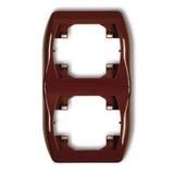 TREND Ramka pionowa podwójna brązowa