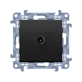 Simon 10 Gniazdo antenowe pojedyncze końcowe Do instalacji indywidualnych czarny