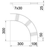 SLB 90 42 100ALU Łuk 90°