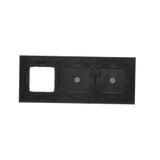 Simon 54 Touch Panel dotykowy S54 Touch 3 moduły 1 pole dotykowe + 1 pole dotykowe + 1 otwór na osprzęt S54 księżycowa lawa DSTR3110/74 KONTAKT