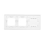 Simon 54 Touch Panel dotykowy S54 Touch 3 moduły 1 pole dotykowe + 2 otwory na osprzęty S54 biała perła DSTR3100/70 KONTAKT