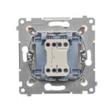 Simon 54 Przycisk pojedynczy zwierny bez piktogramu 10A szybkozłączka kremowy