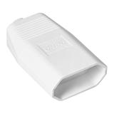 Gniazdo płaskie bez uziemienia, 2,5A, 250V, biały poliwęglan, 1 sztuka OR-AE-13242/W ORNO