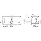Wspornik odciągowy z bolcem, stal nierdzewna NIRO