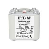 FUSE 350A 690V 1BN/50 AR UC Wkładka szybka 350A AC 690V rozmiar 1 53x69x51 mm aR IEC UL w 170M4411 E