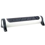 PRZEDŁUŻACZ PREMIUM, OBROTOWY, 4X2P+Z, BEZ PRZEWODU (WIELOGNIAZDOWY BLOK PRZENOŚNY) - BIAŁY/GRAFITOW