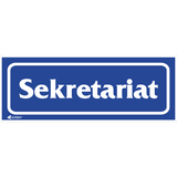 TABLICZKA OSTRZEGAWCZA / SEKRETARIAT, FOLIA SAMOPRZYLEPNA