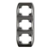 TREND Ramka pionowa potrójna grafitowa