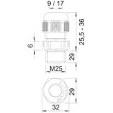 DŁAWIKI METR.Z DŁ.GW.M25X1,5 CZ.