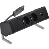 "Simon 480 TS48-410E20B00-44 Biurkowy zestaw gniazd 2 gn. typ E + ładowarka USB typ A+C