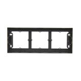 Simon 54 Premium Puszka natynkowa 3-krotna do ramek PREMIUM. Głębokość 35mm czarny