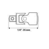 Przegub uniwersalny 1/4"