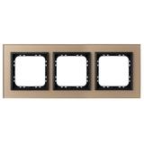 SONATA Ramka potrójna - kolor szamp. szkło szron