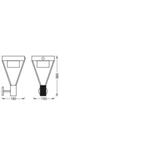 ENDURA STYLE SOL BOUQUET WALLSEN BK Oprawa zewnętrzna