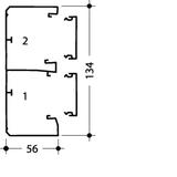 tehalit.GBD Kanał elektroinstalacyjny 50x130mm 2 komory czarny GBD5013109011 HAGER