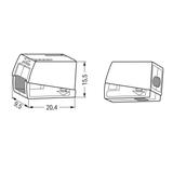 ZŁĄCZKA OŚWIETLENIOWA 224-112 2X1-2,5 WAGO