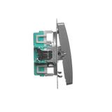 Simon Basic Przycisk roletowy 10A 250V zaciski śrubowe satynowy BMZ1.01/29 KONTAKT