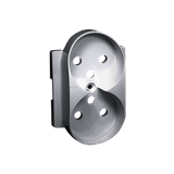 Simon 82 Pokrywa gniazda podwójnego z przesłonami do ramek DETAIL aluminium 82068PDZ-93 KONTAKT