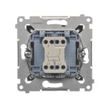 Simon 54 Łącznik dwubiegunowy z podświetleniem LED 10A 250V szybkozłączka antracyt DW2L.01/48 KONTAKT