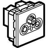 MOSAIC GNIAZDO POJEDYNCZE TV-RD-SAT GWIAZDA - 2 MODYŁU BIAŁE TŁUMIENIE 1,5 DB, Legrand