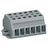 Listwa zaciskowa 2‑przewodowa 2,5mm2 6‑torowa szara z mocowaniem śrubowym 261‑426 /50szt./ WAGO