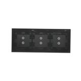 Simon 54 Touch Panel dotykowy S54 Touch 3 moduły 2 pola dotykowe pionowe + 2 pola dotykowe pionowe + 2 pola dotykowe pionowe zastygła lawa DSTR3333/73 KONTAKT