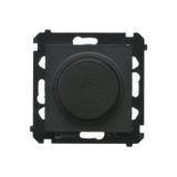 SIMON 55 Ściemniacz obrotowy do LED ściemnialnych 230V 2–200 W Czarny mat TES9L.01/149