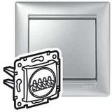 VALENA GNIAZDO GŁOŚNIKOWE PODWÓJNE ALUMINIUM, Legrand