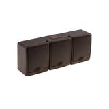 Gniazdo BETA1, potrójne, 3xP+Z, IP44, brązowe, ob. brązowa*