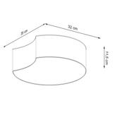 Plafon CIRCLE 1 biały