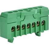 Listwa zaciskowa (1,5-10/16)mm2, 7 otworów, zielona ESC-QBLOK7002 003903205 ETI