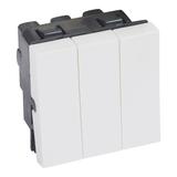 Mosaic Łącznik Schodowy Podwójny + Łącznik Pojedynczy 20Ax 250 V 2 Modułowy Biały 572044 LEGRAND