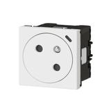 Mosaic - Gniazdo 2P + Z Pojedyncze Link Płaskie Kątowe 45 Stopni 16A - 250 V - Z Możliwością Monta 077125L LEGRAND