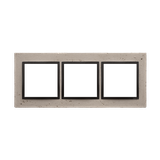 Simon 54 Nature Ramka 3-krotna Nature-Beton FUNDA MENTE IP20/IP44* (*IP44-należy zastosować zestaw uszczelek DUN3) DRN3/93 KONTAKT